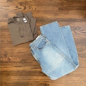 Men's Gap 1969 Light Blue Straight Jeans